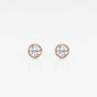 Isabella - Modern Bezel Setting Earrings