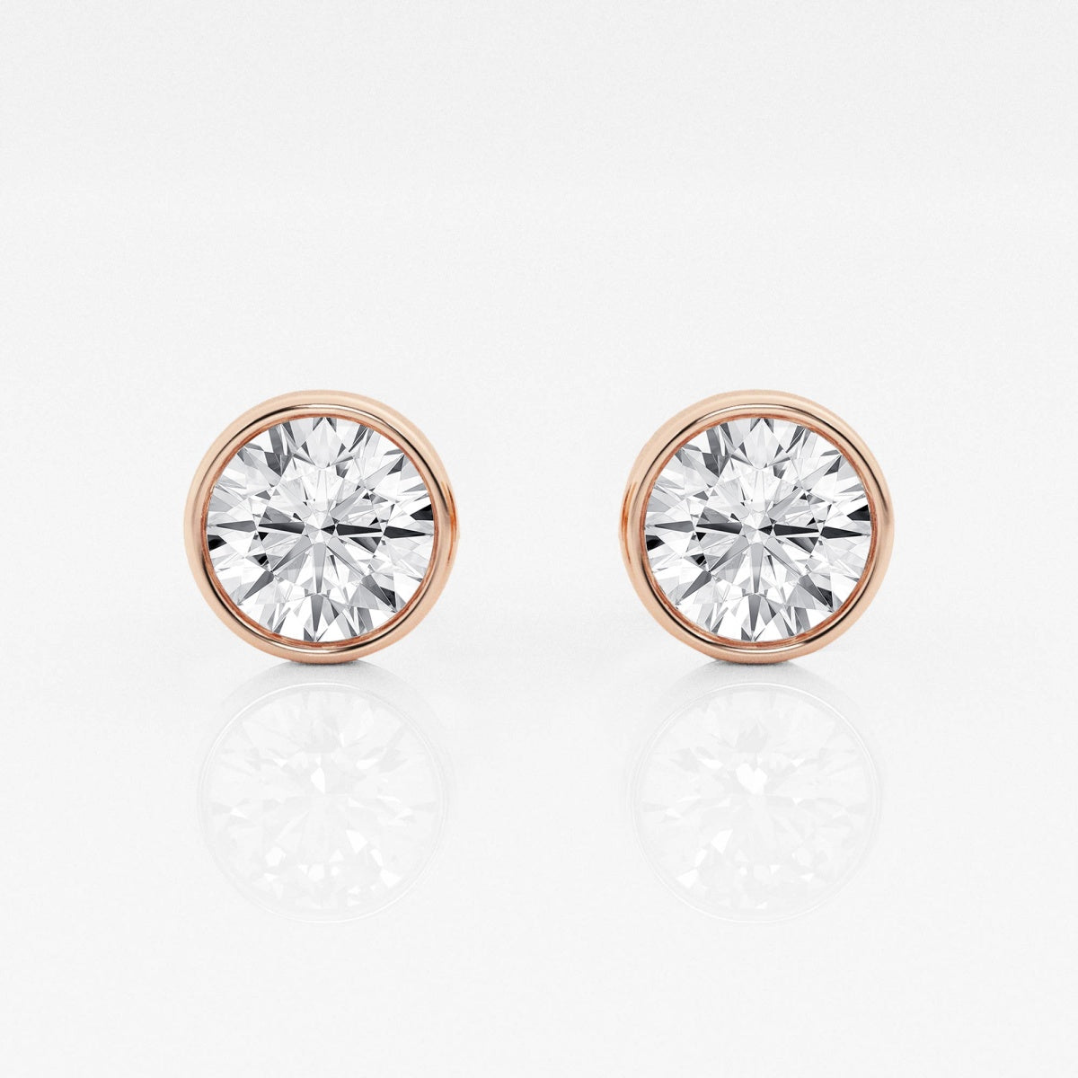 Isabella - Modern Bezel Setting Earrings