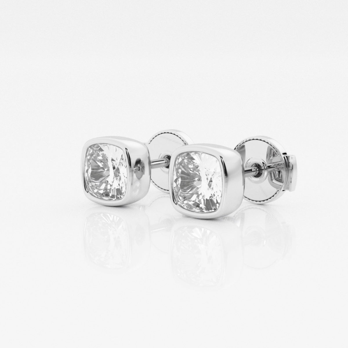 Isabella - Modern Bezel Setting Earrings