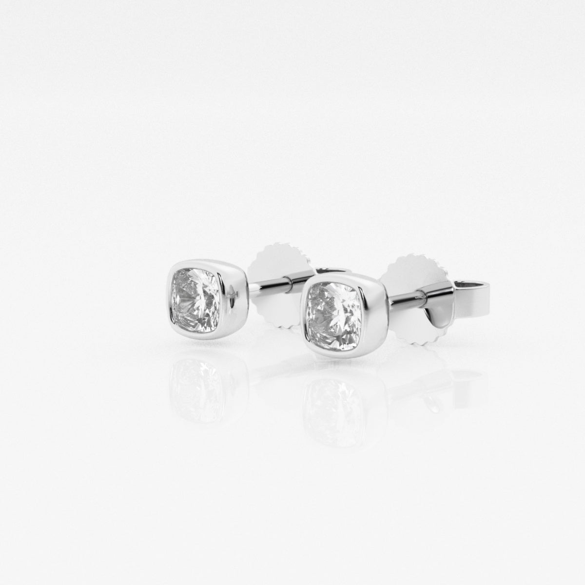 Isabella - Modern Bezel Setting Earrings