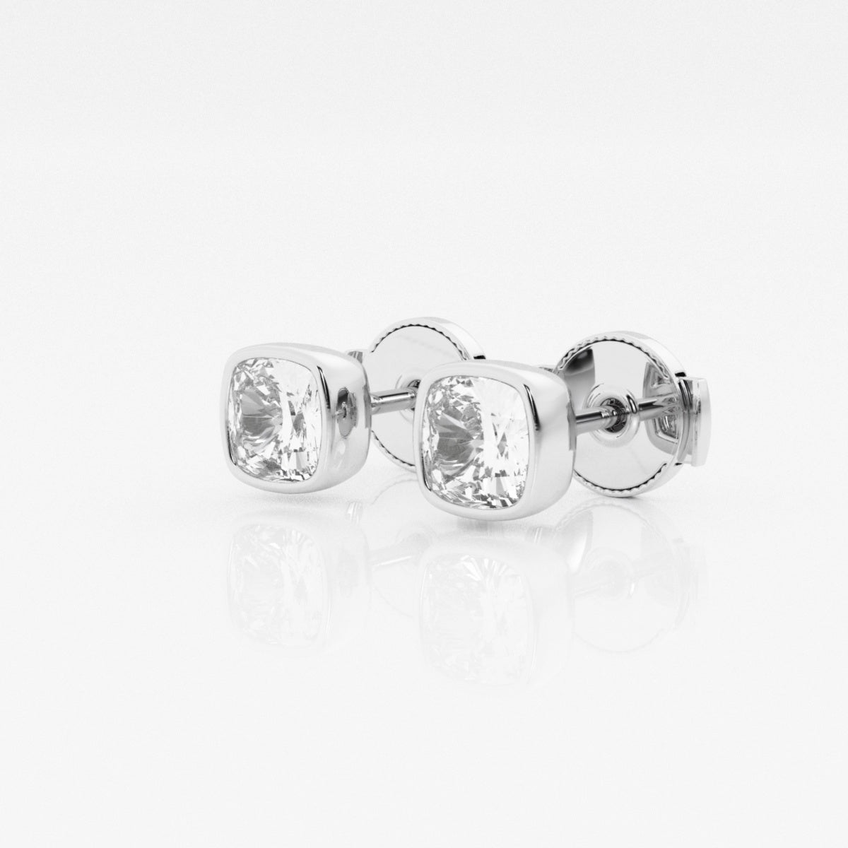 Isabella - Modern Bezel Setting Earrings