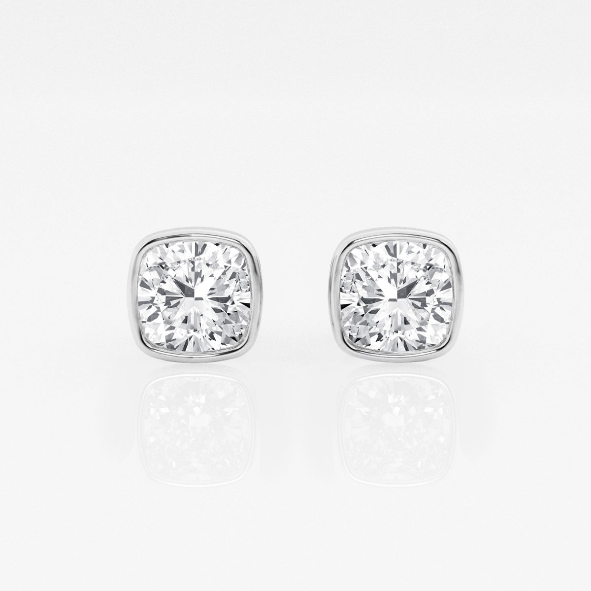 Isabella - Modern Bezel Setting Earrings