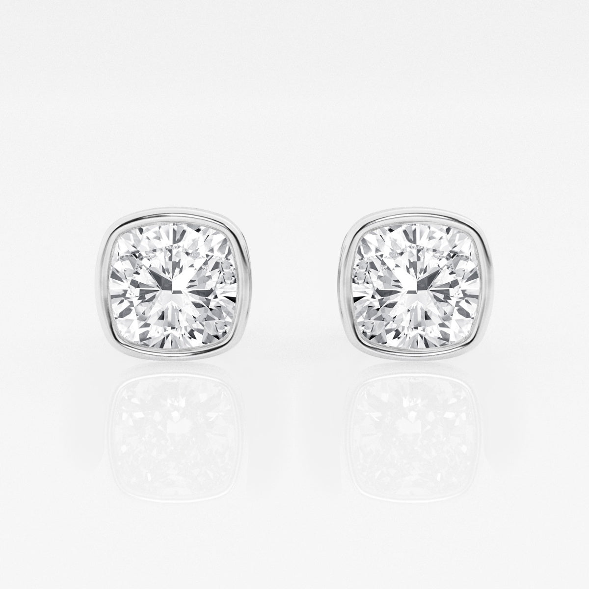 Isabella - Modern Bezel Setting Earrings