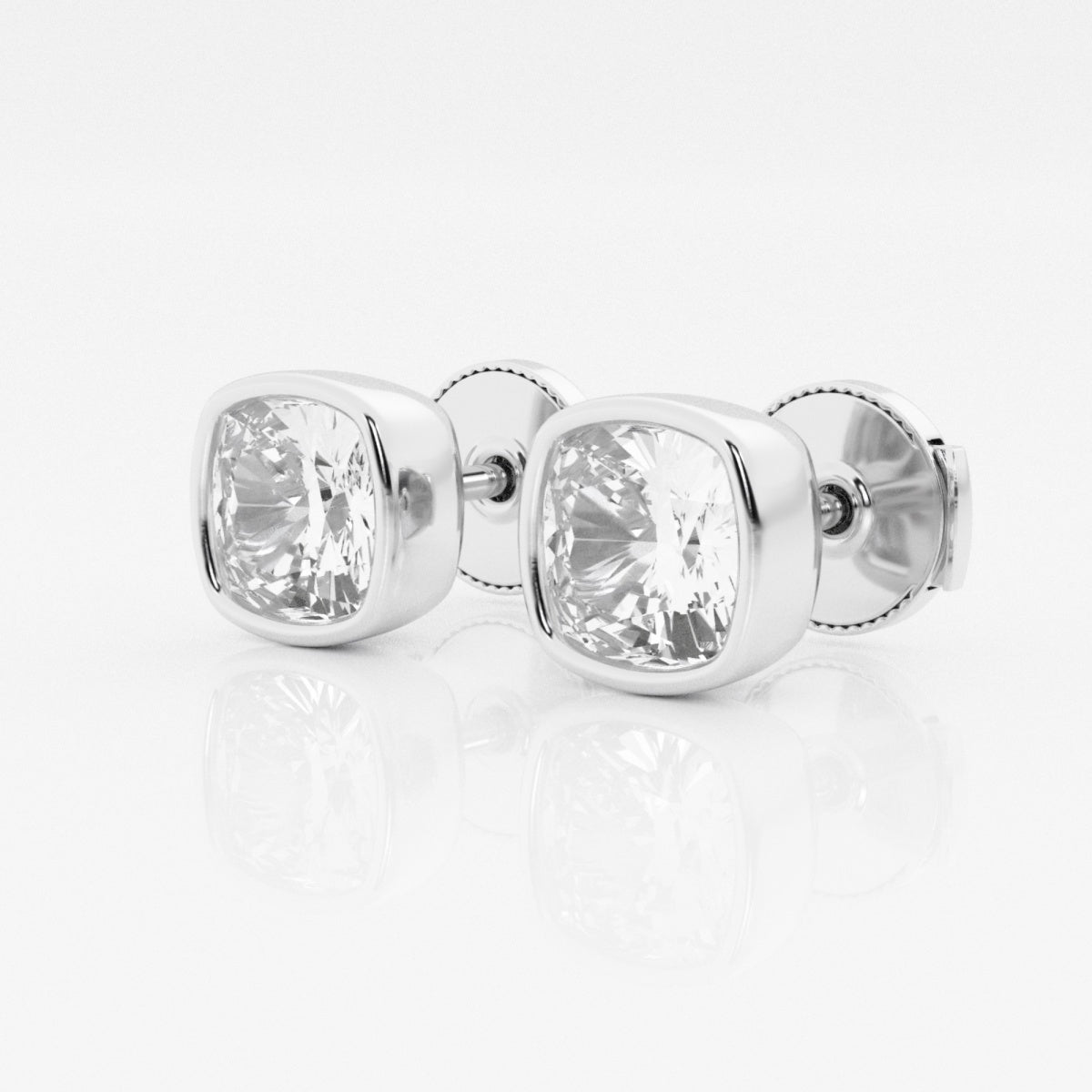 Isabella - Modern Bezel Setting Earrings