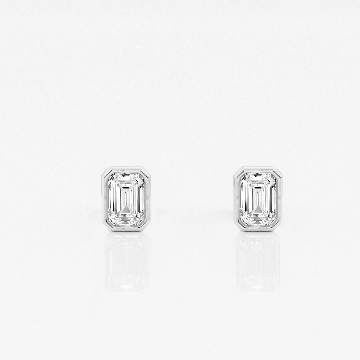 Isabella - Modern Bezel Setting Earrings