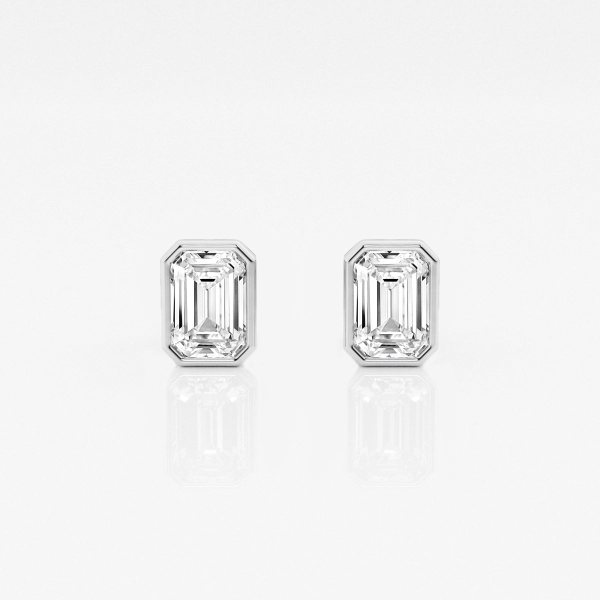 Isabella - Modern Bezel Setting Earrings