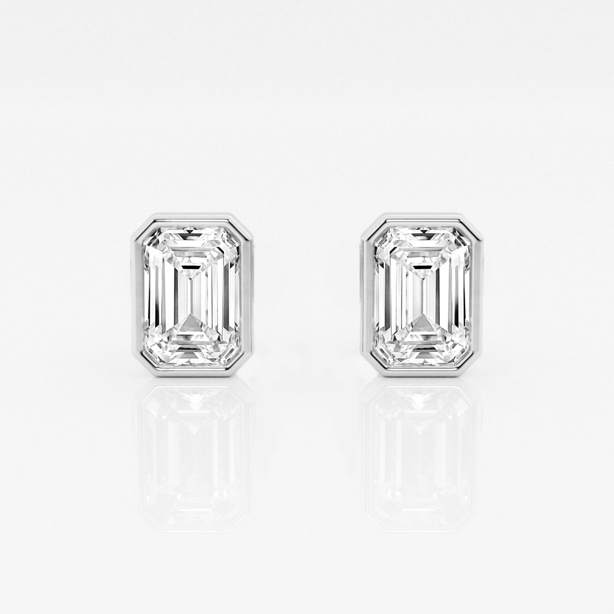 Isabella - Modern Bezel Setting Earrings