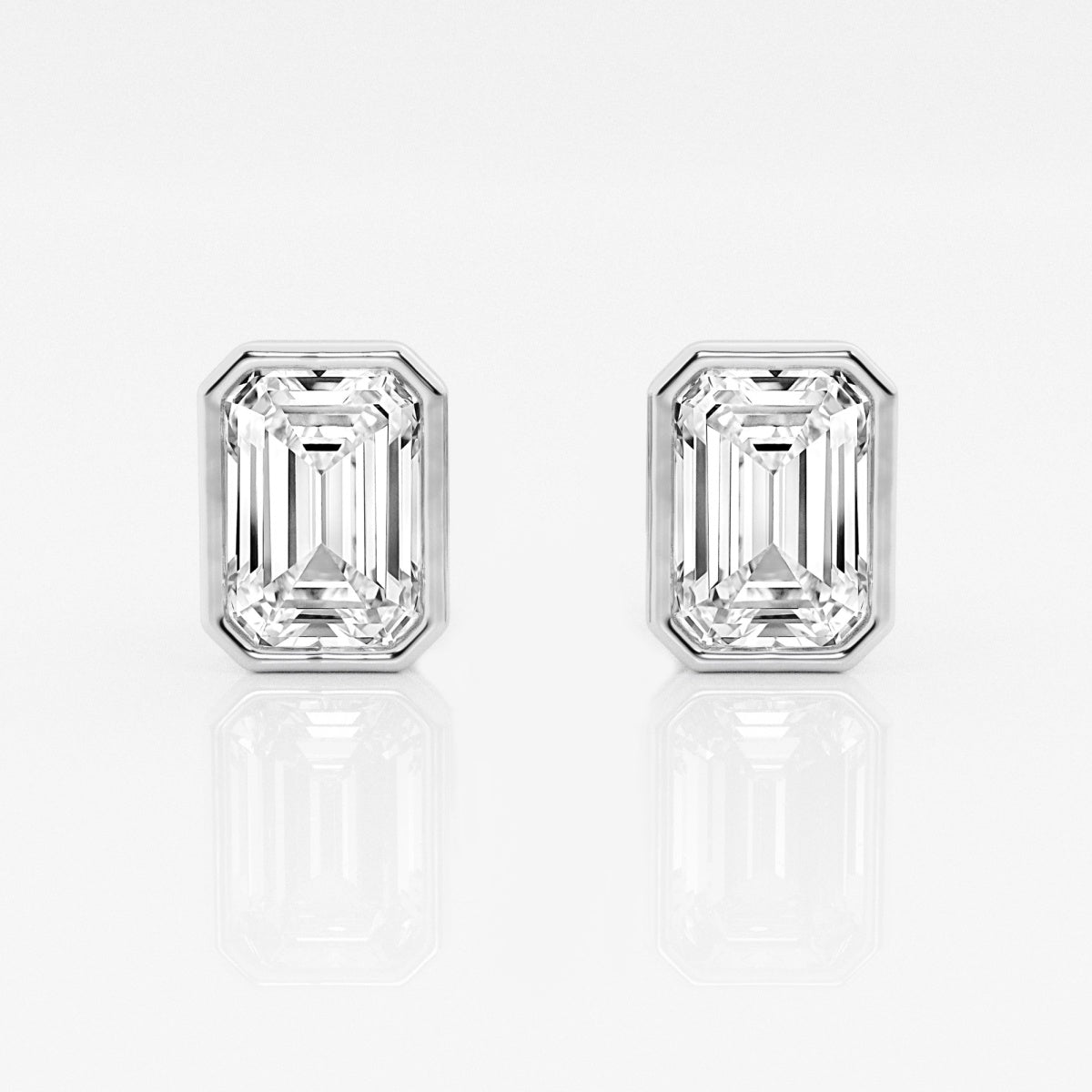 Isabella - Modern Bezel Setting Earrings