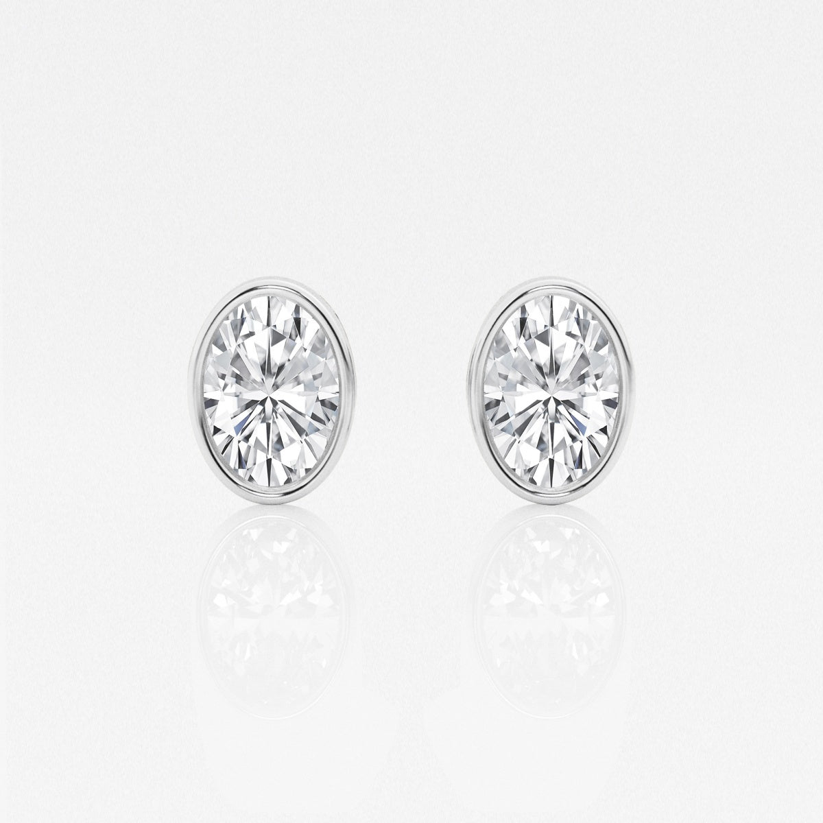 Isabella - Modern Bezel Setting Earrings