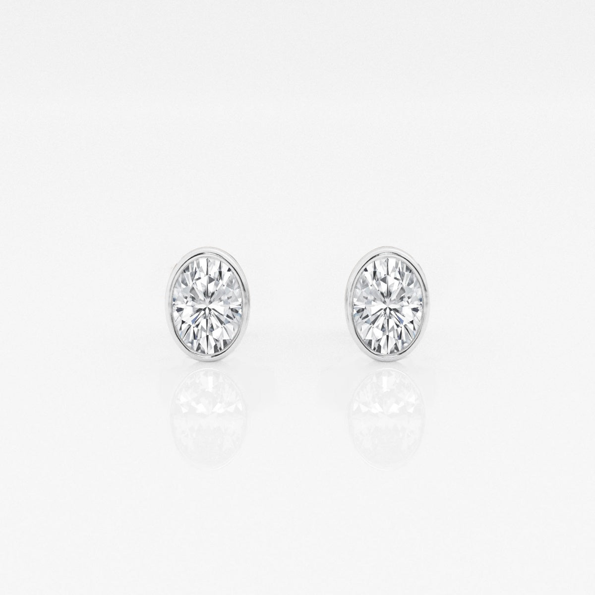 Isabella - Modern Bezel Setting Earrings