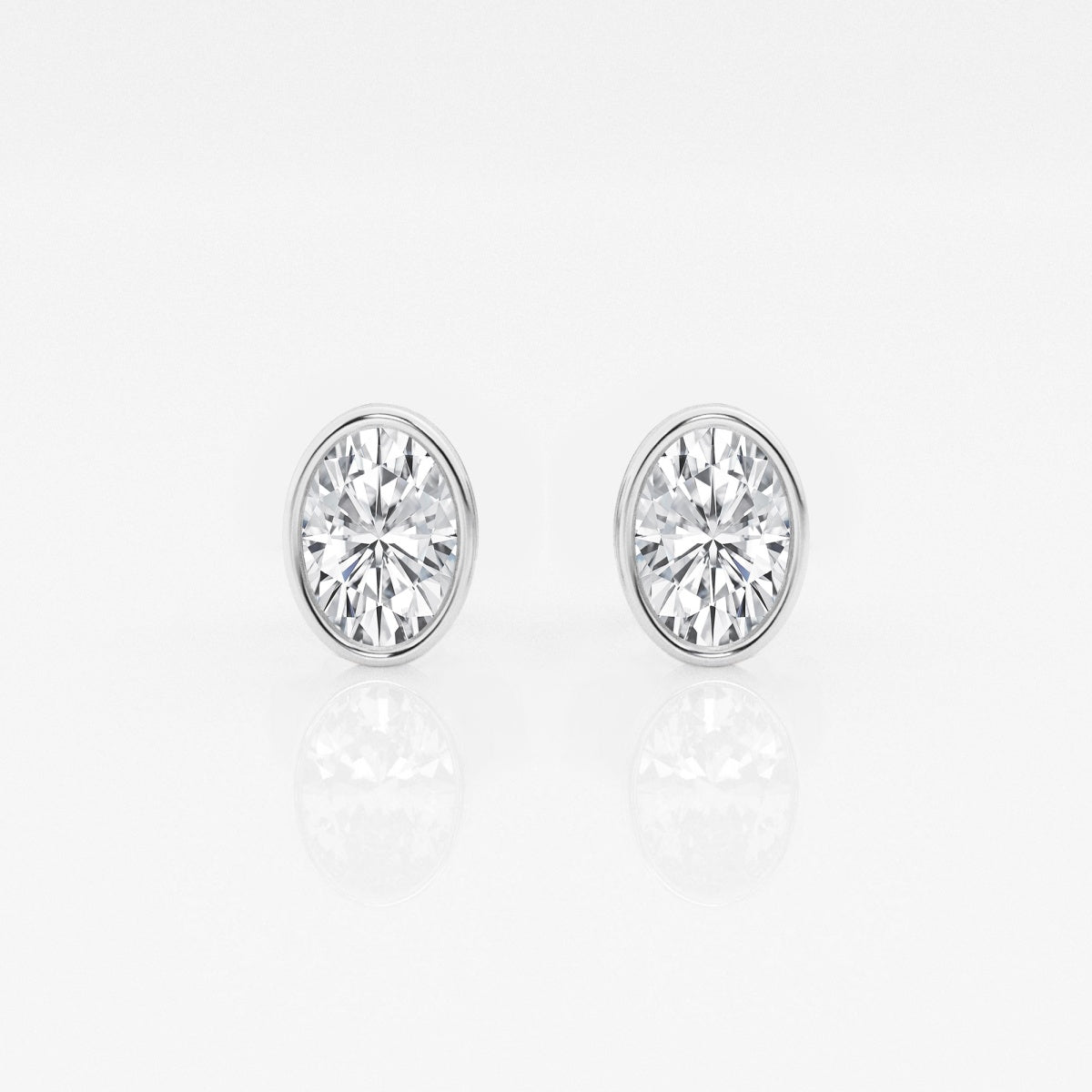 Isabella - Modern Bezel Setting Earrings