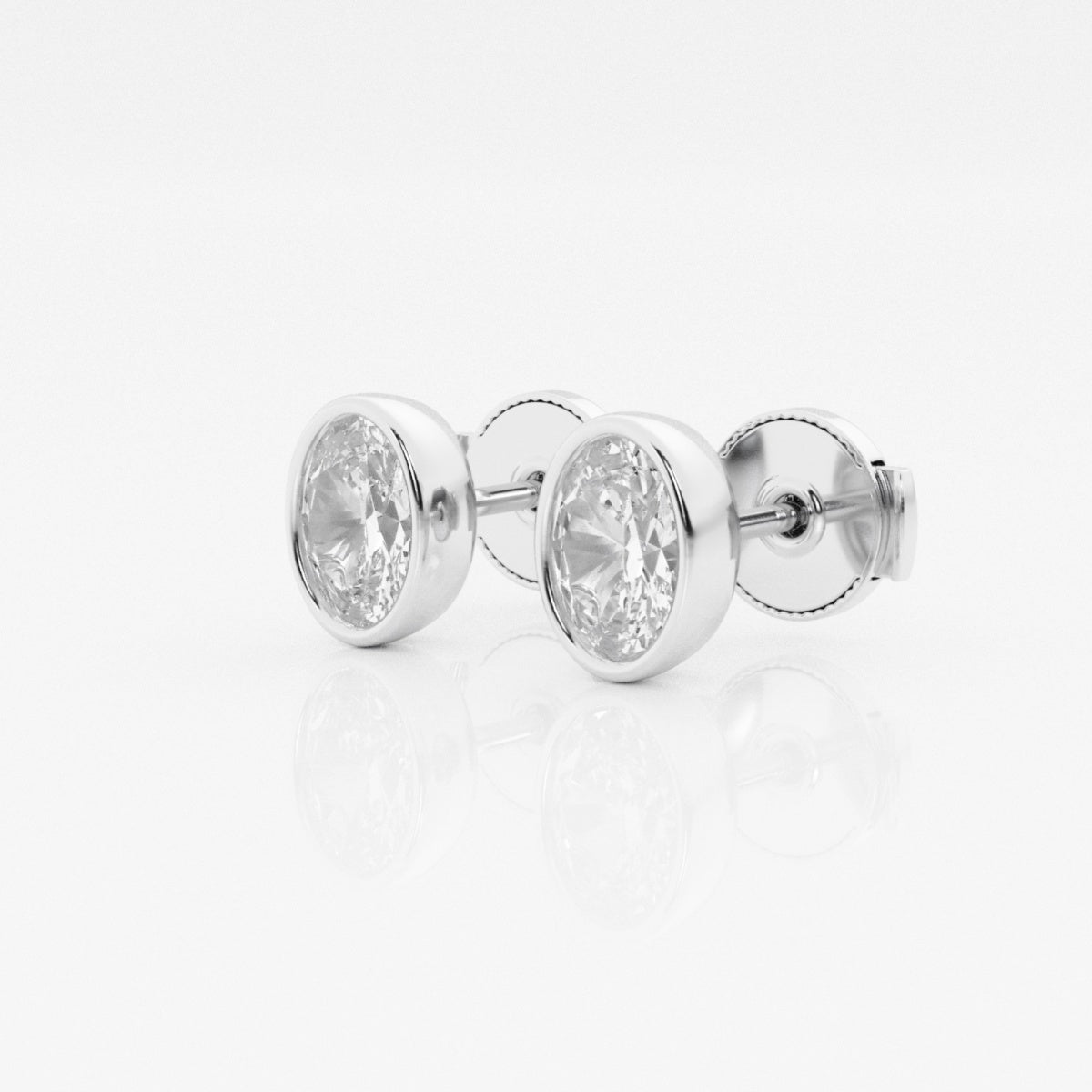 Isabella - Modern Bezel Setting Earrings