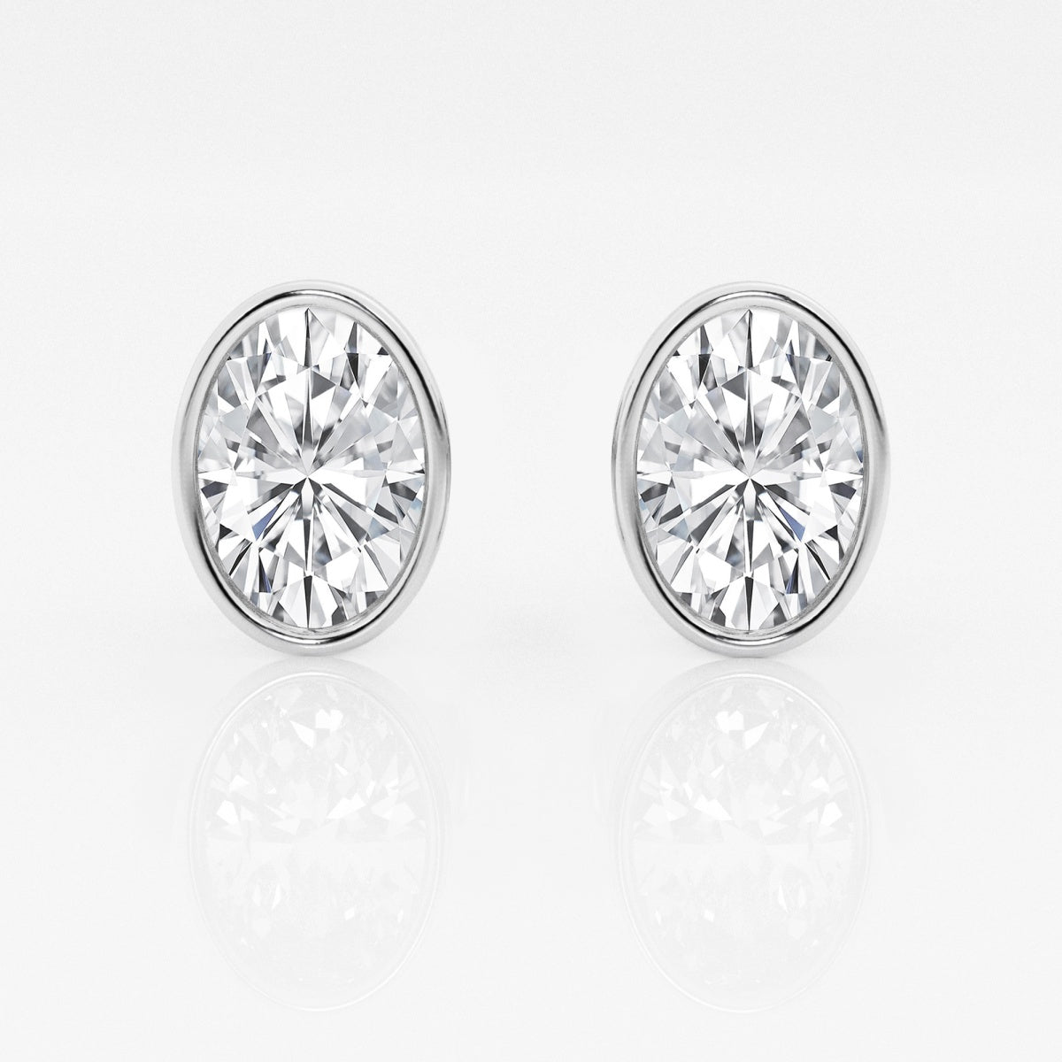 Isabella - Modern Bezel Setting Earrings