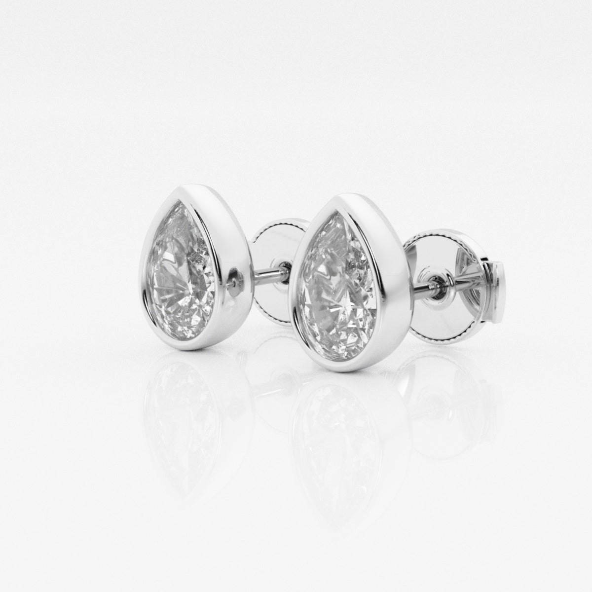 Isabella - Modern Bezel Setting Earrings