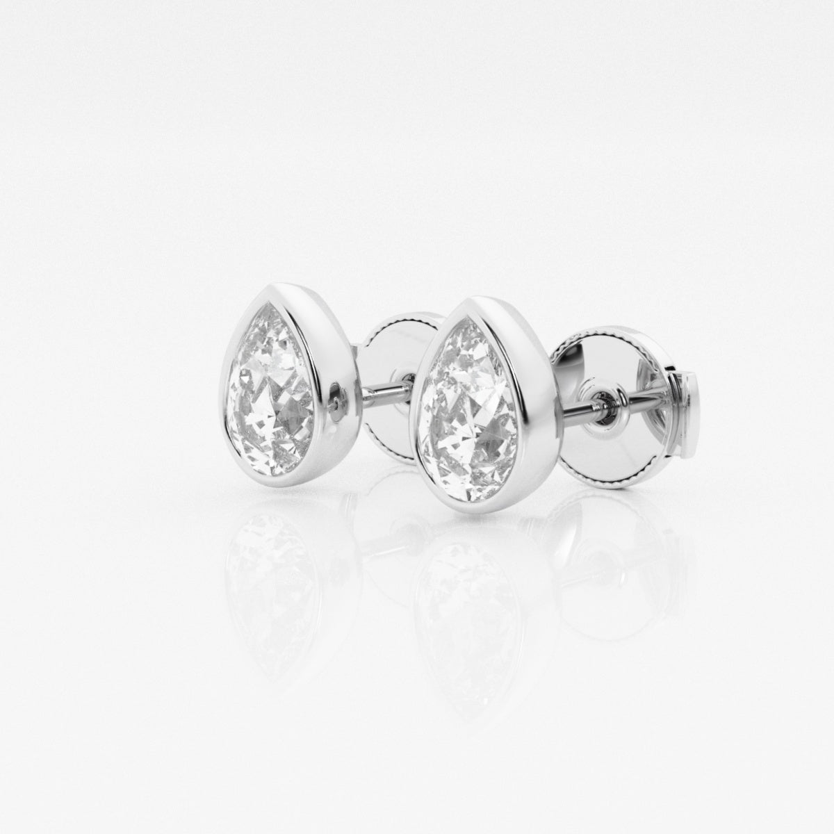 Isabella - Modern Bezel Setting Earrings