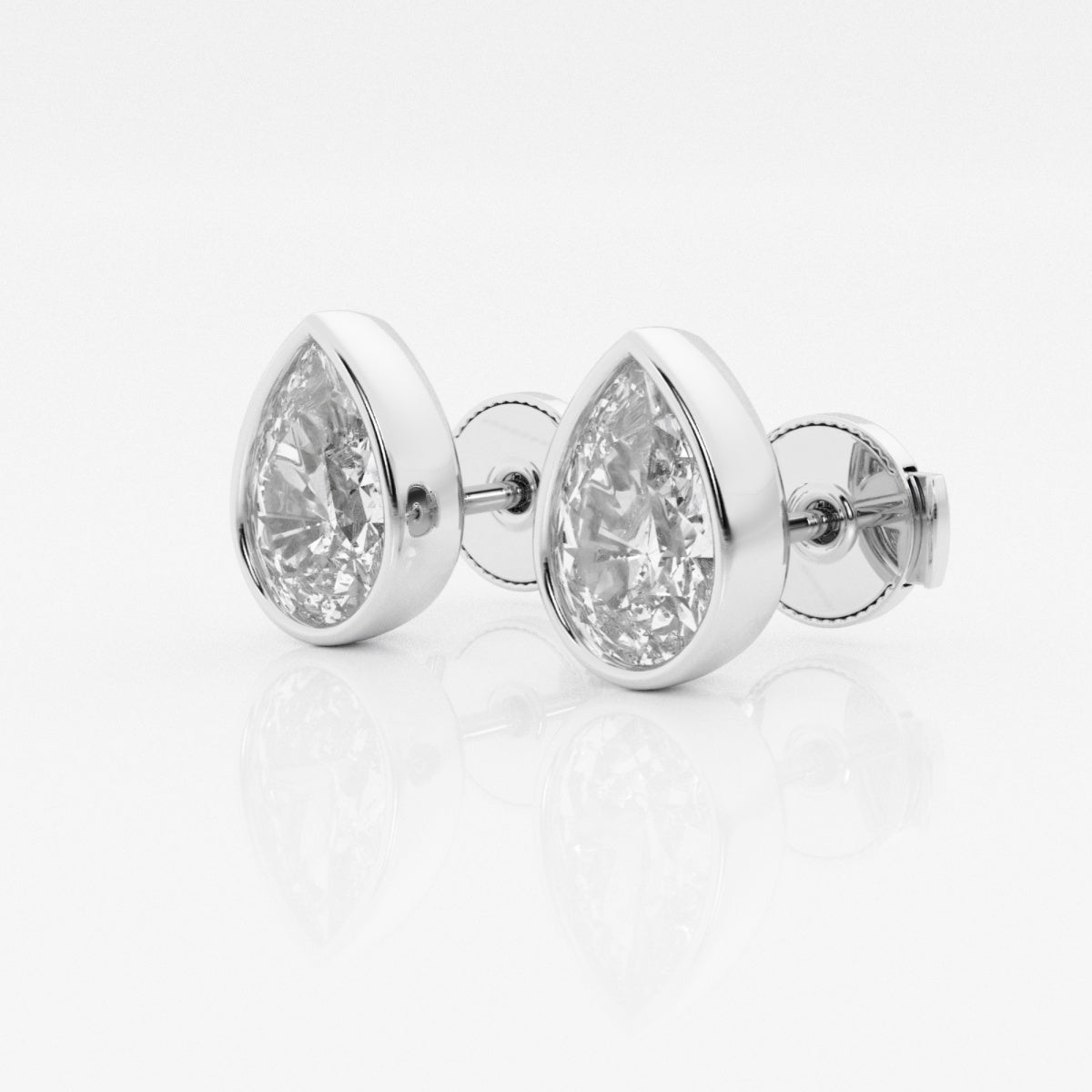 Isabella - Modern Bezel Setting Earrings