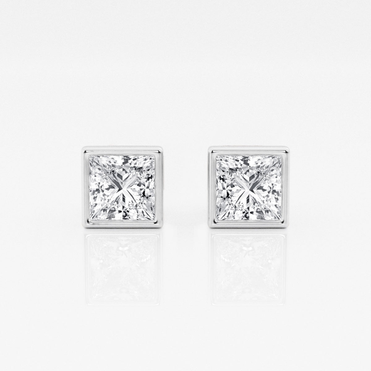 Isabella - Modern Bezel Setting Earrings