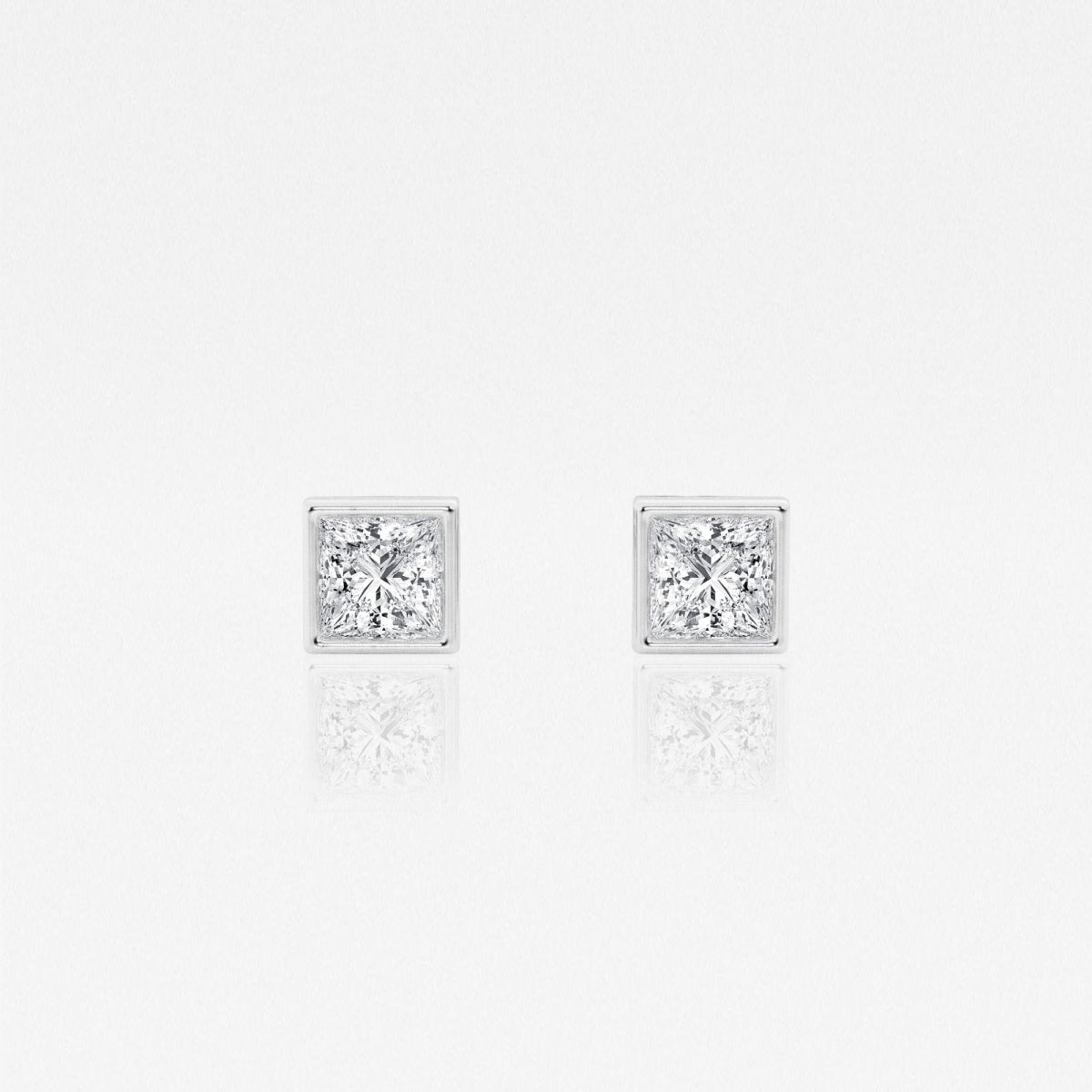 Isabella - Modern Bezel Setting Earrings