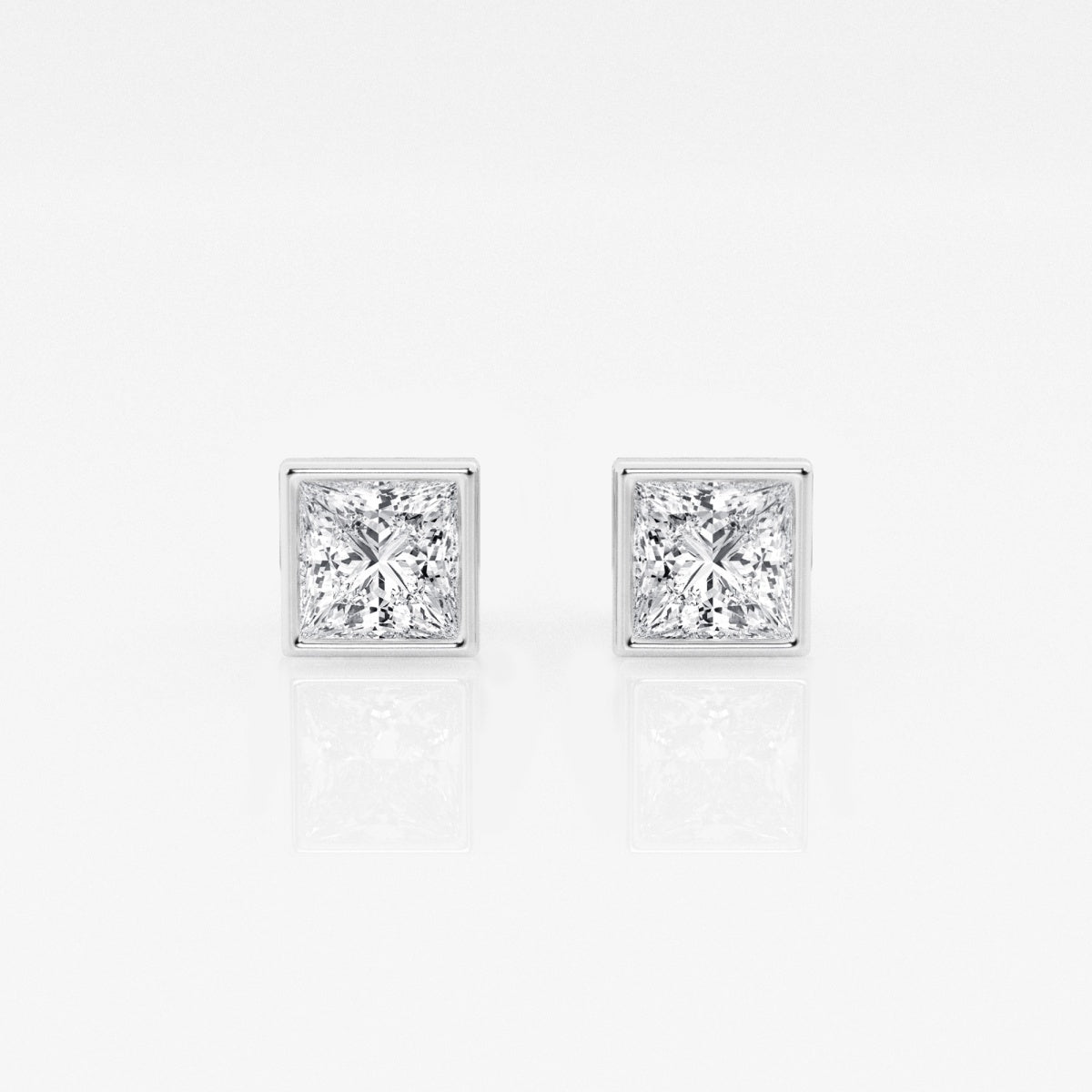 Isabella - Modern Bezel Setting Earrings