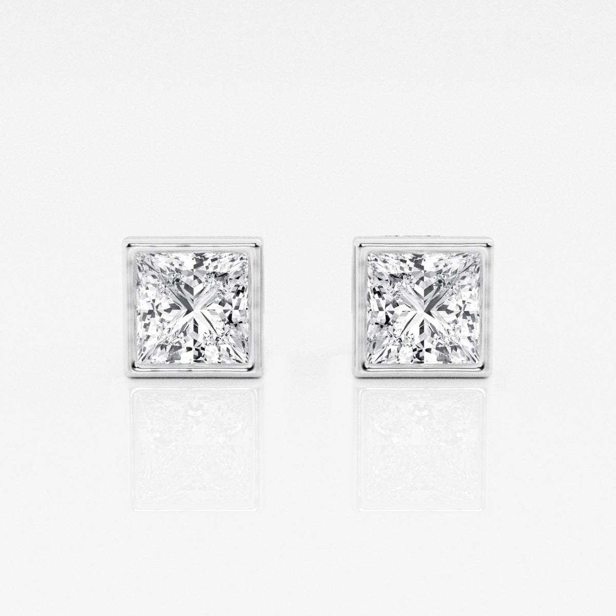 Isabella - Modern Bezel Setting Earrings