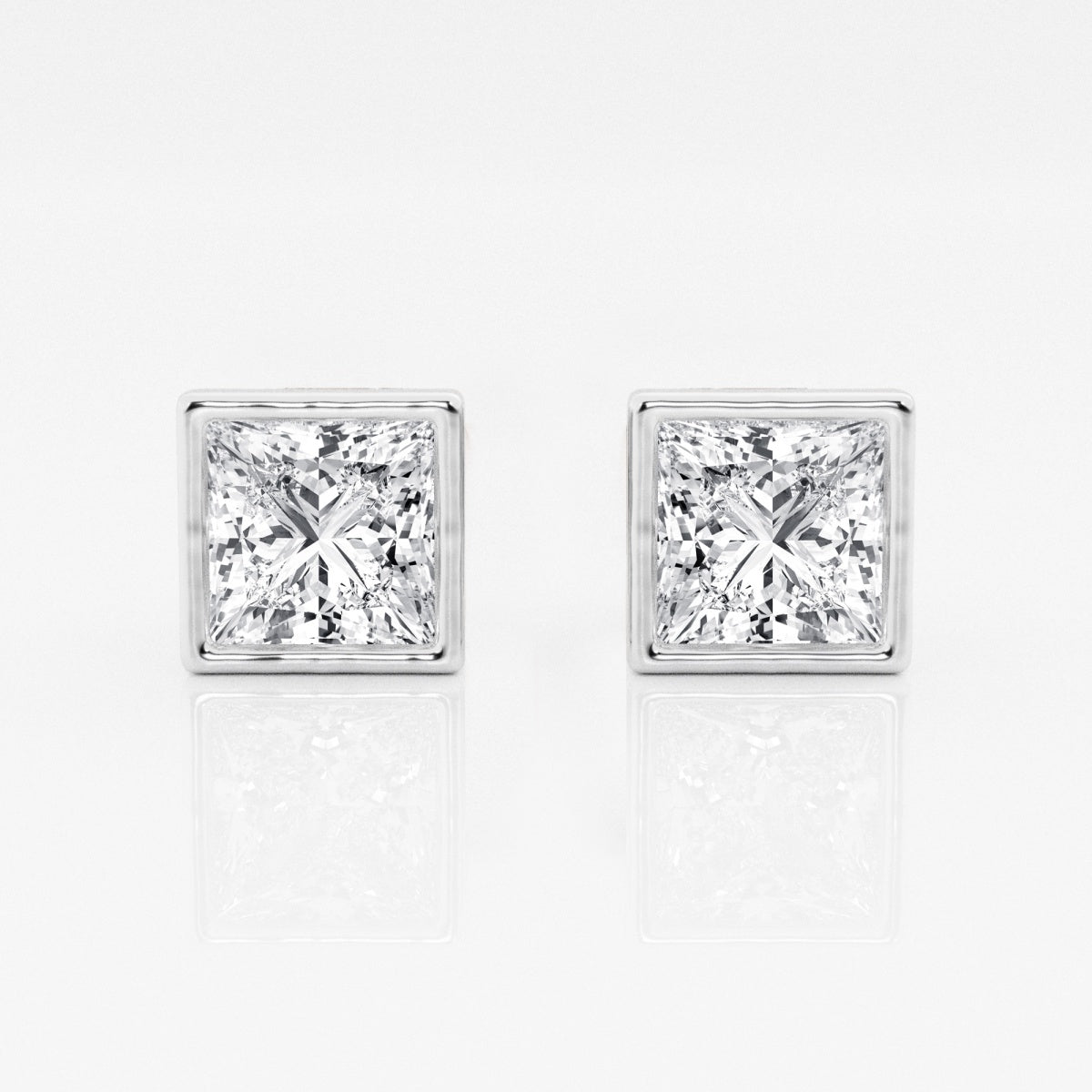 Isabella - Modern Bezel Setting Earrings