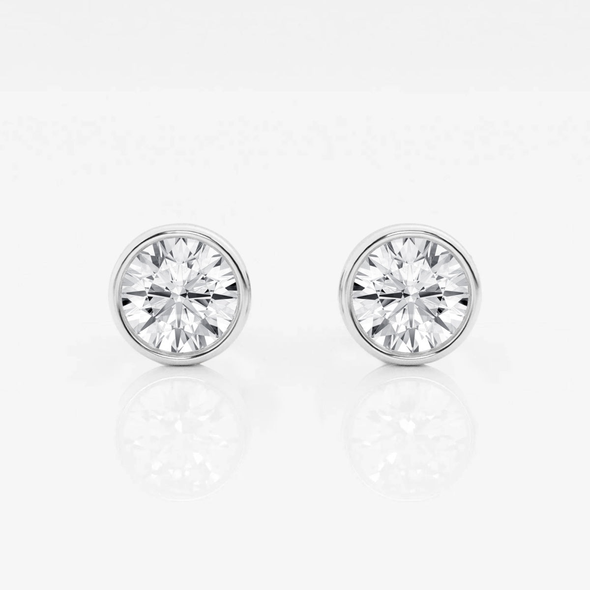 Isabella - Modern Bezel Setting Earrings