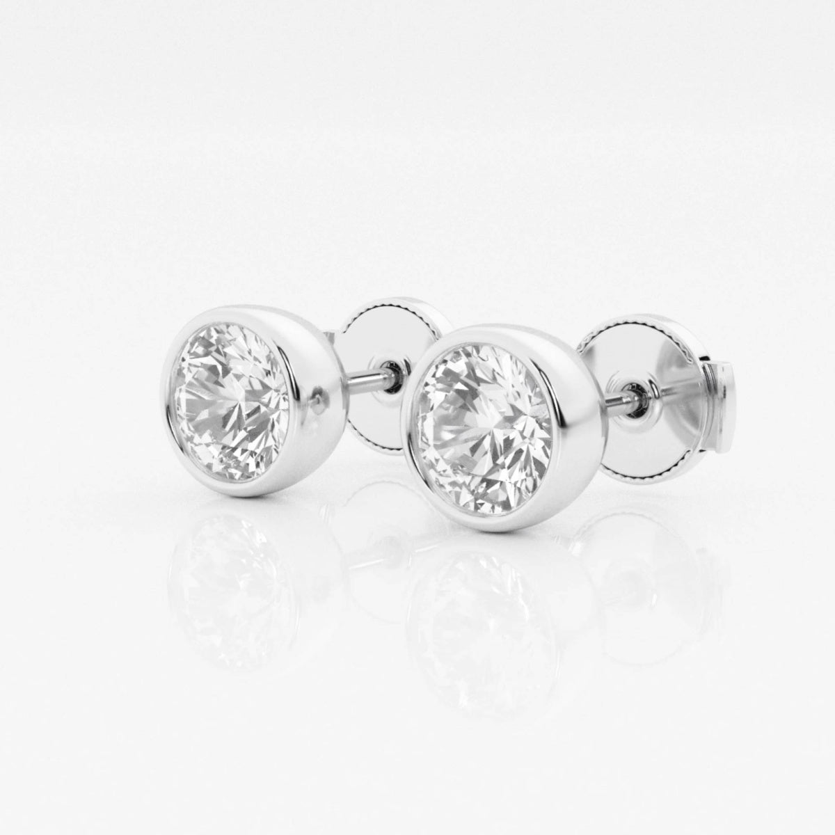 Isabella - Modern Bezel Setting Earrings