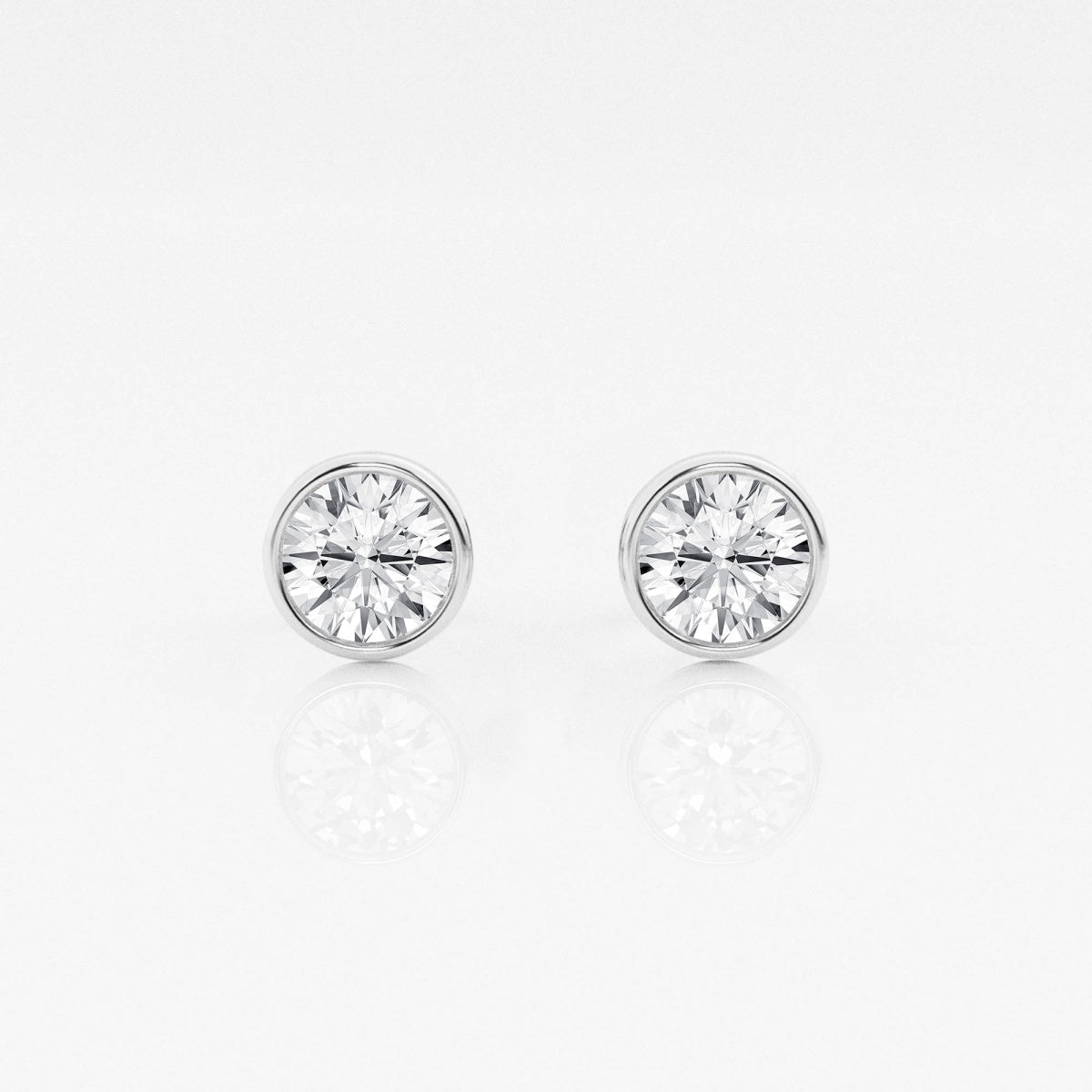 Isabella - Modern Bezel Setting Earrings