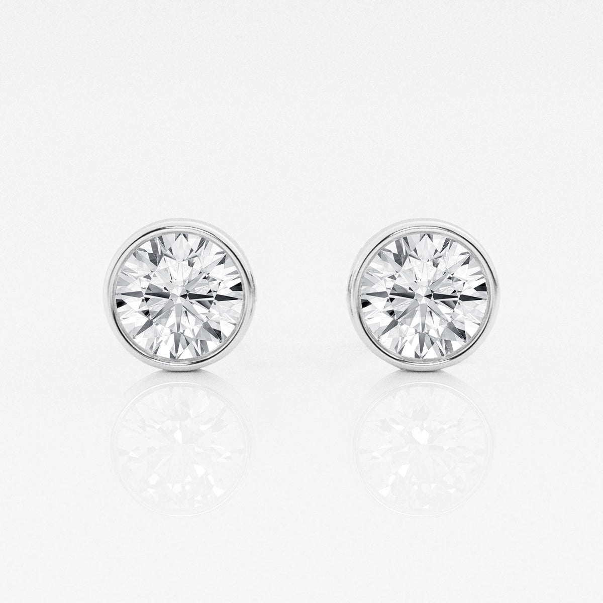 Isabella - Modern Bezel Setting Earrings