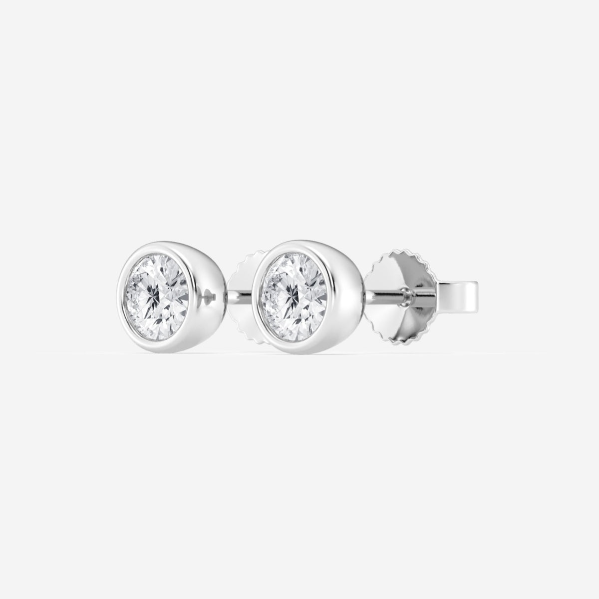 Isabella - Modern Bezel Setting Earrings