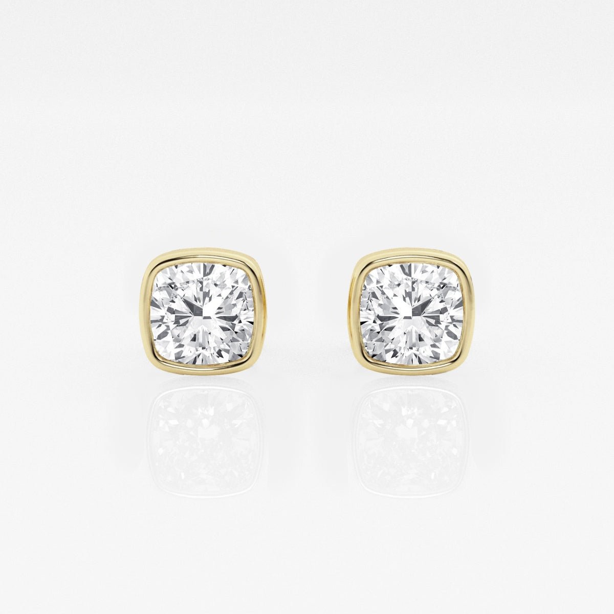 Isabella - Modern Bezel Setting Earrings