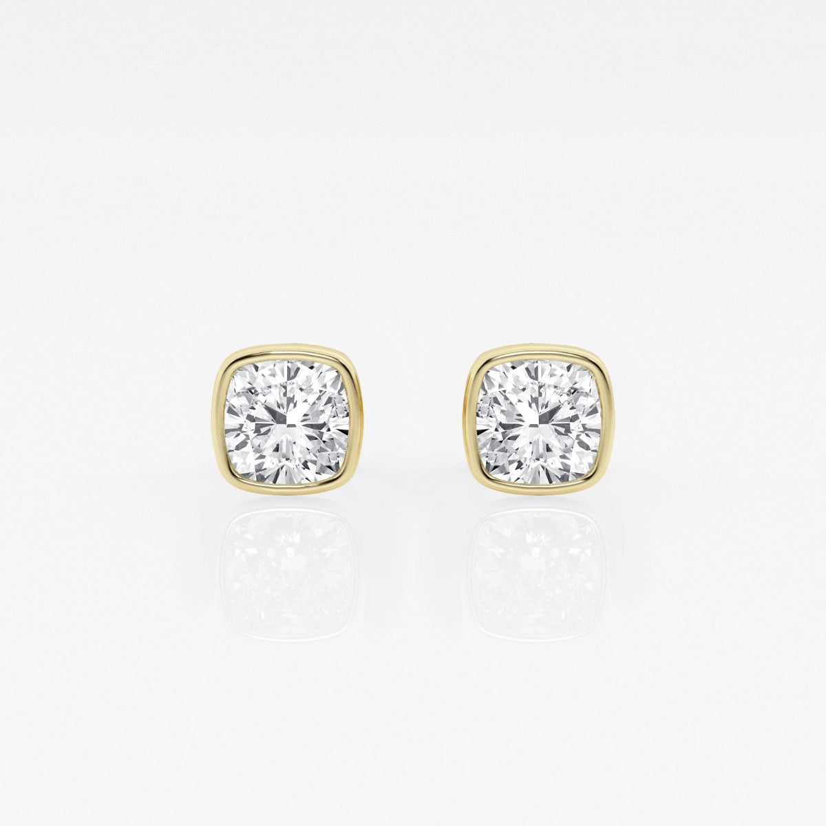 Isabella - Modern Bezel Setting Earrings