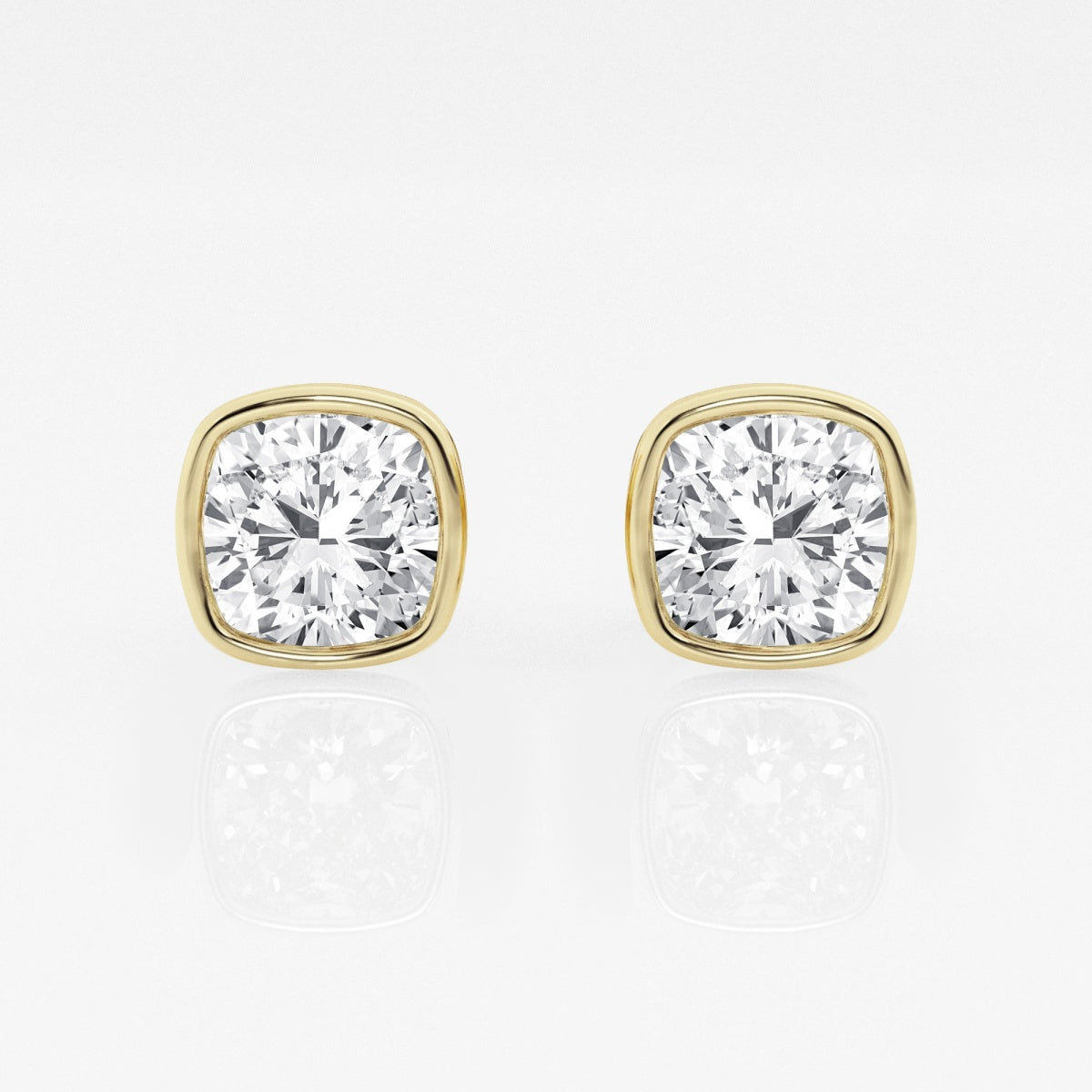 Isabella - Modern Bezel Setting Earrings