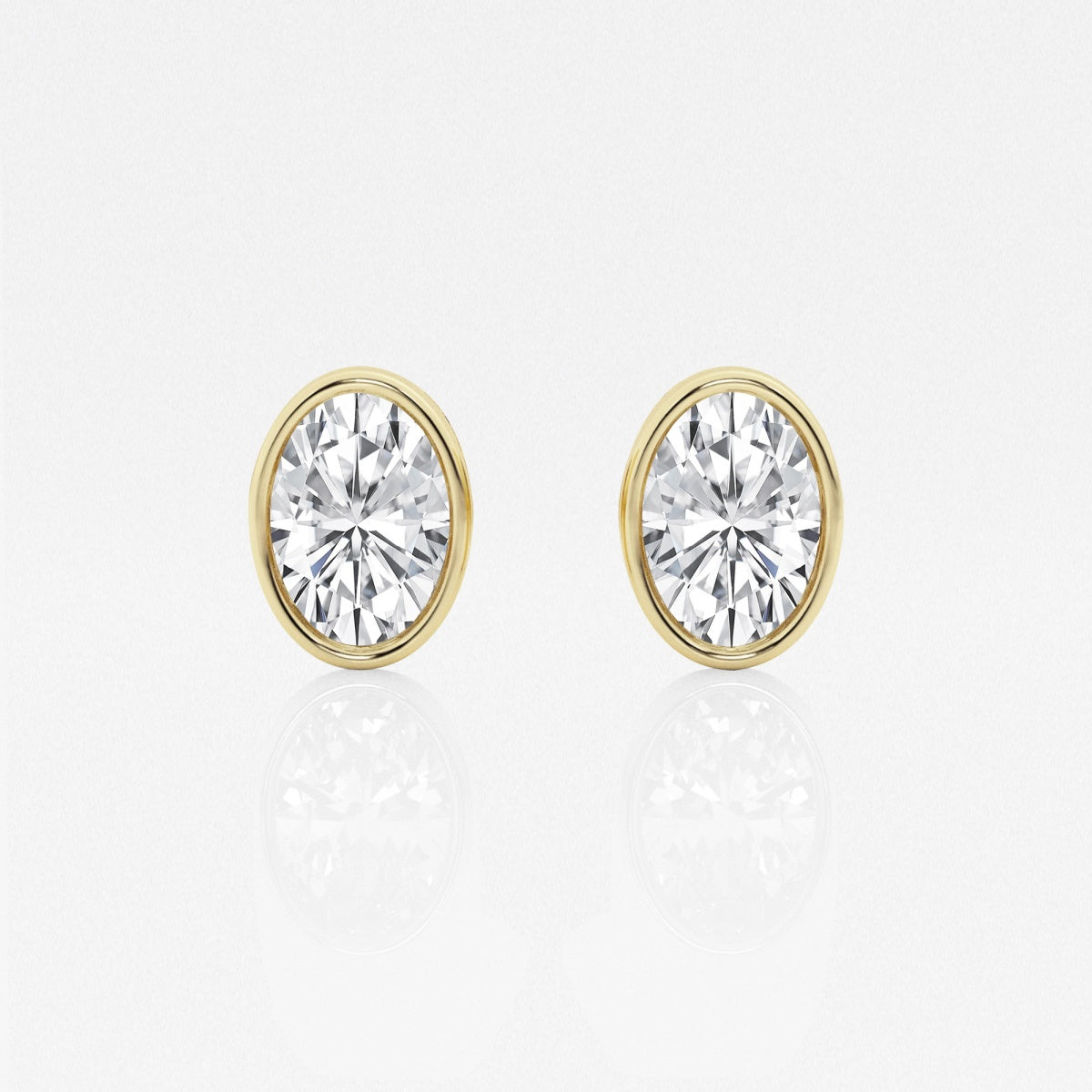 Isabella - Modern Bezel Setting Earrings