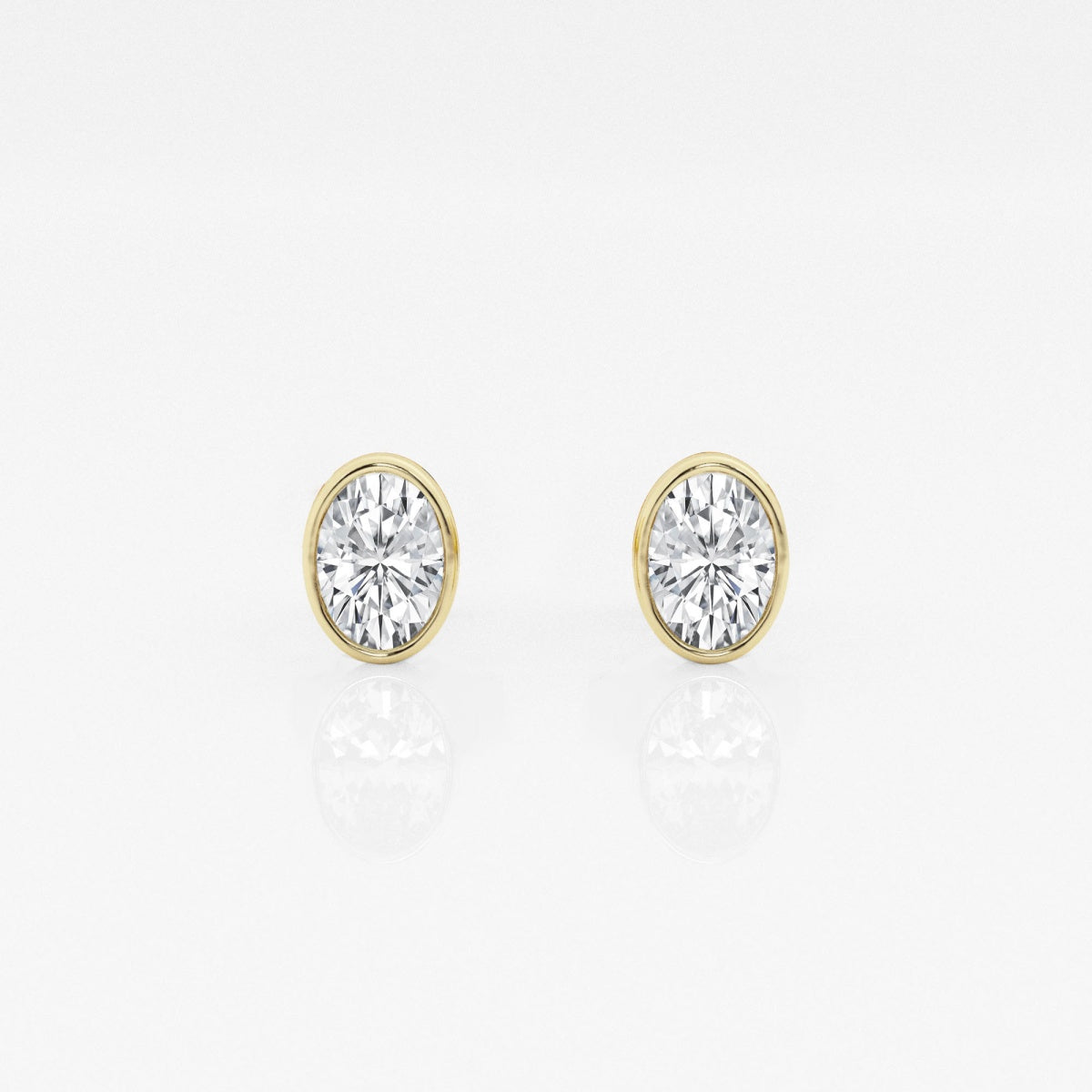 Isabella - Modern Bezel Setting Earrings