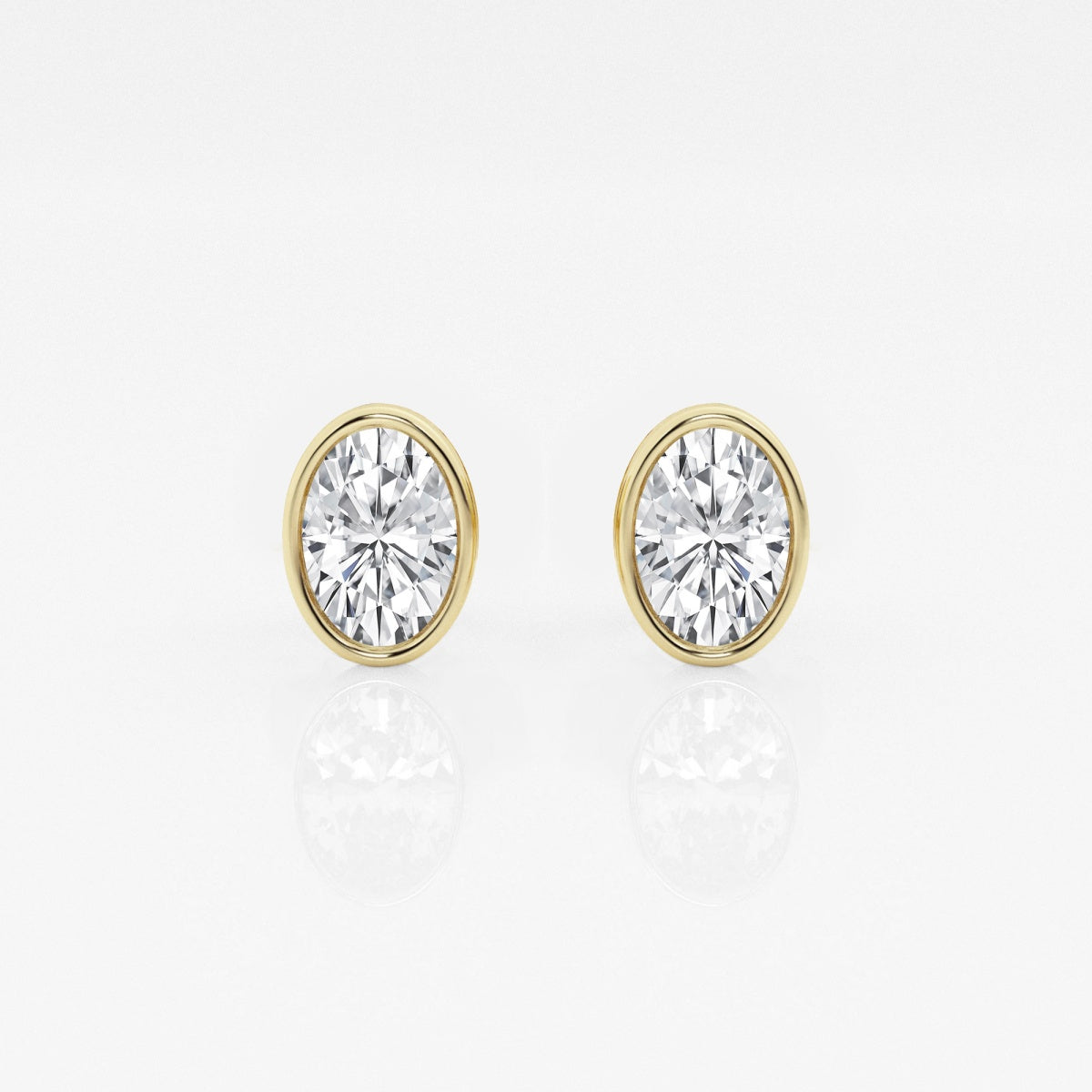 Isabella - Modern Bezel Setting Earrings