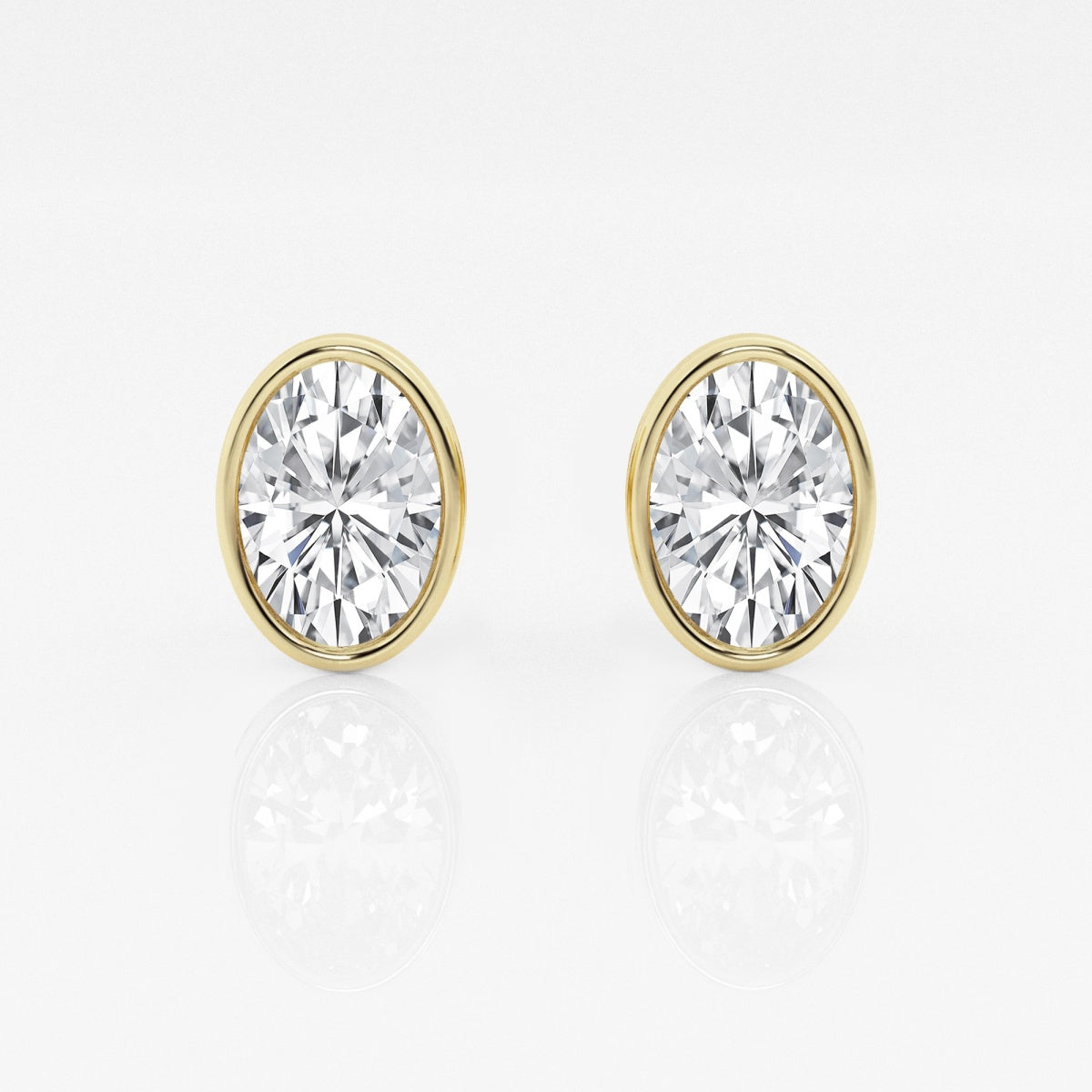 Isabella - Modern Bezel Setting Earrings