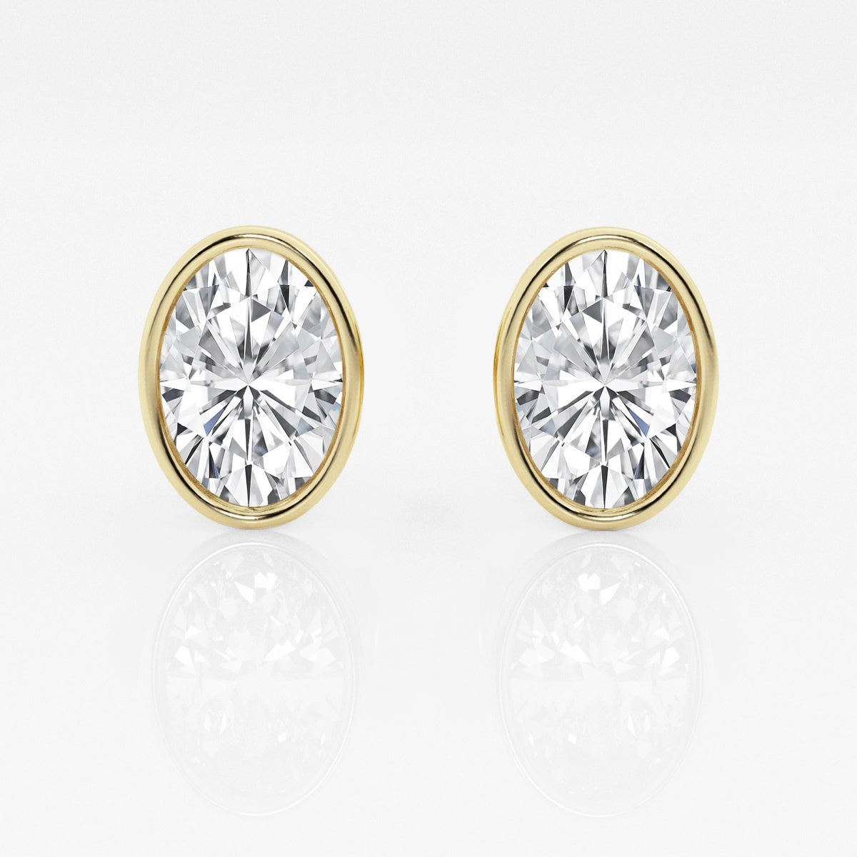 Isabella - Modern Bezel Setting Earrings