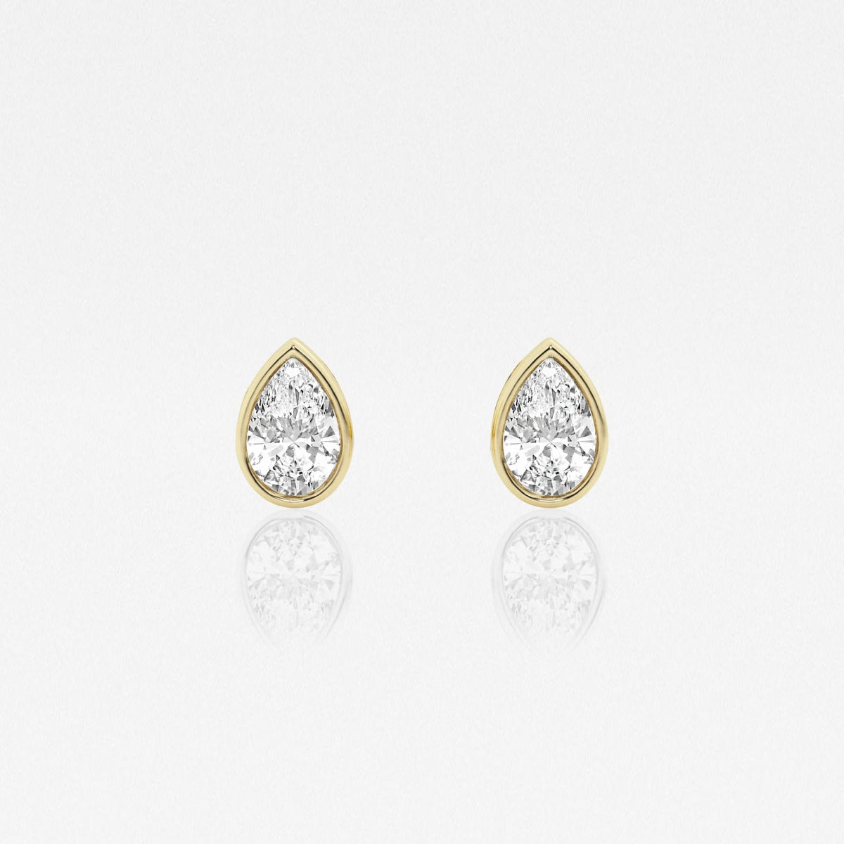 Isabella - Modern Bezel Setting Earrings