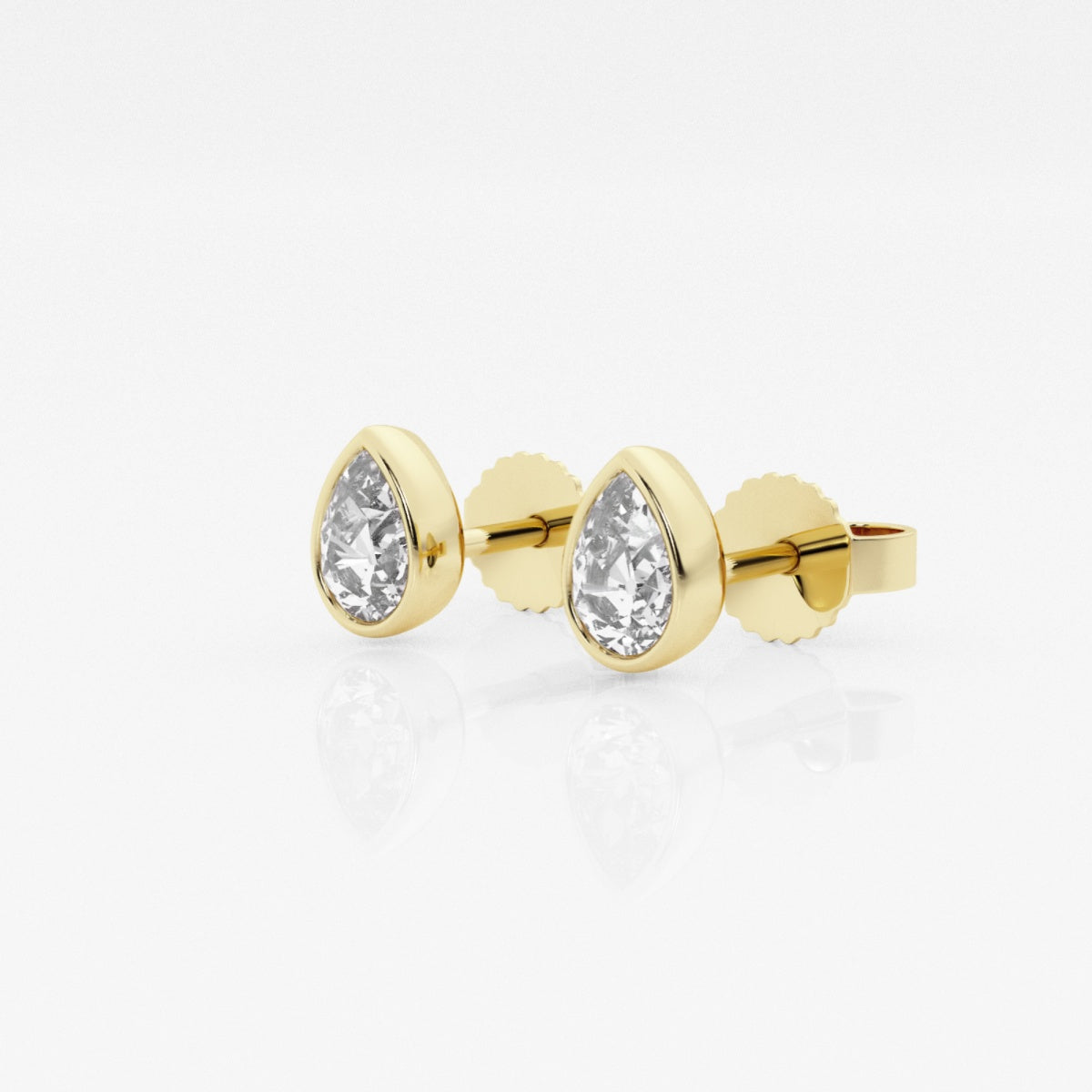 Isabella - Modern Bezel Setting Earrings