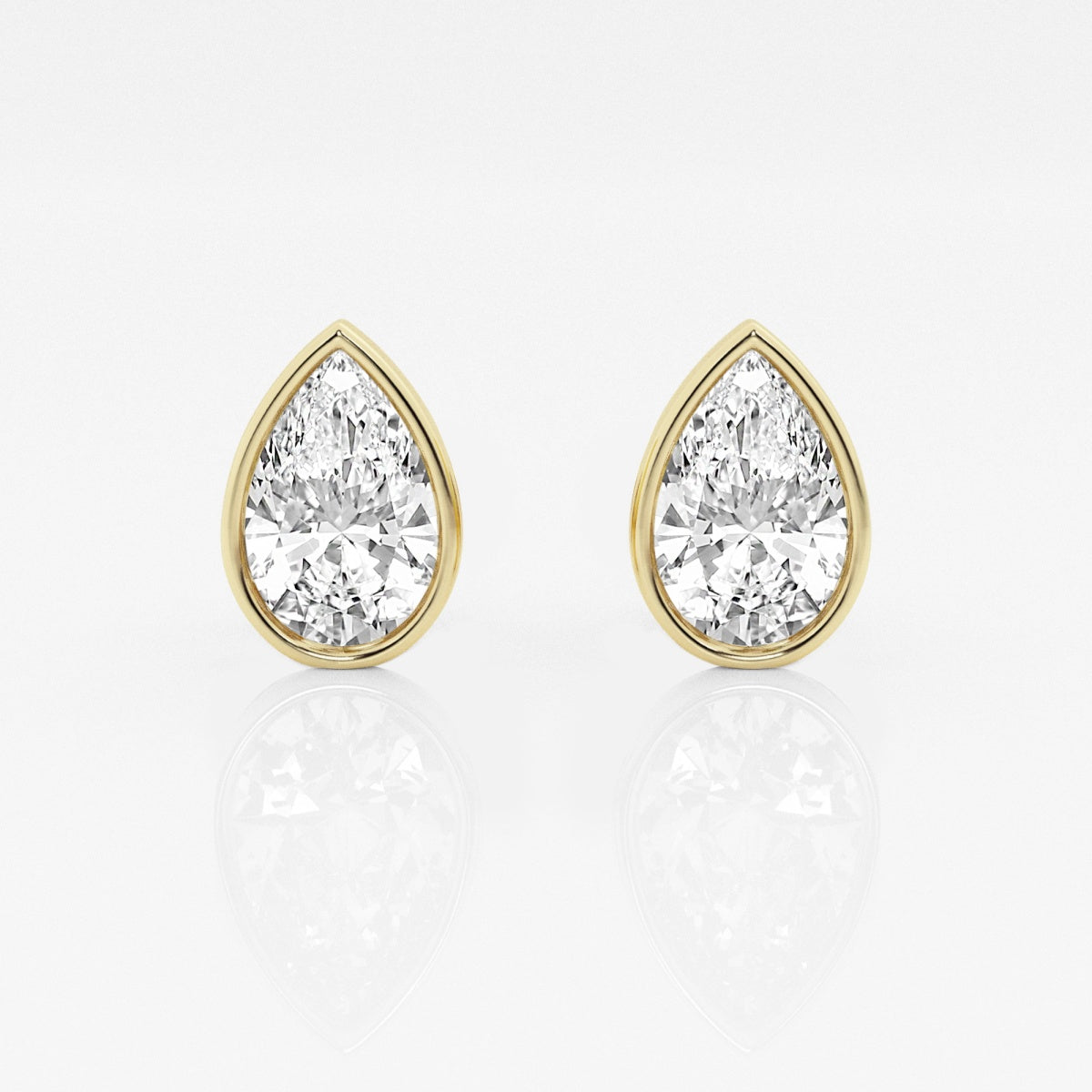 Isabella - Modern Bezel Setting Earrings