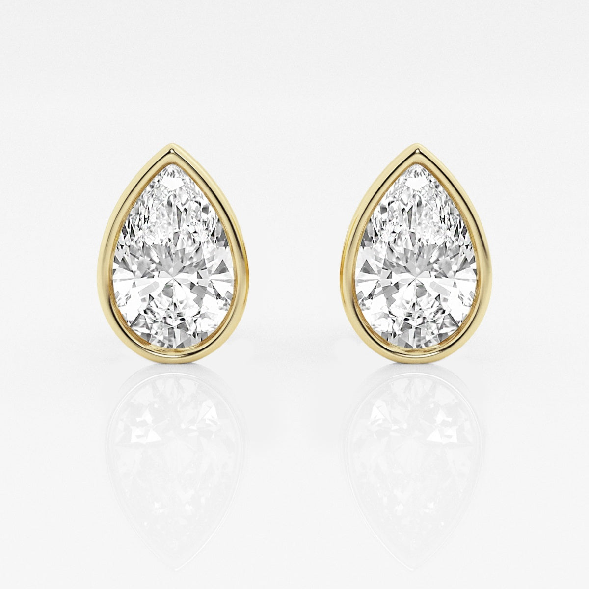 Isabella - Modern Bezel Setting Earrings