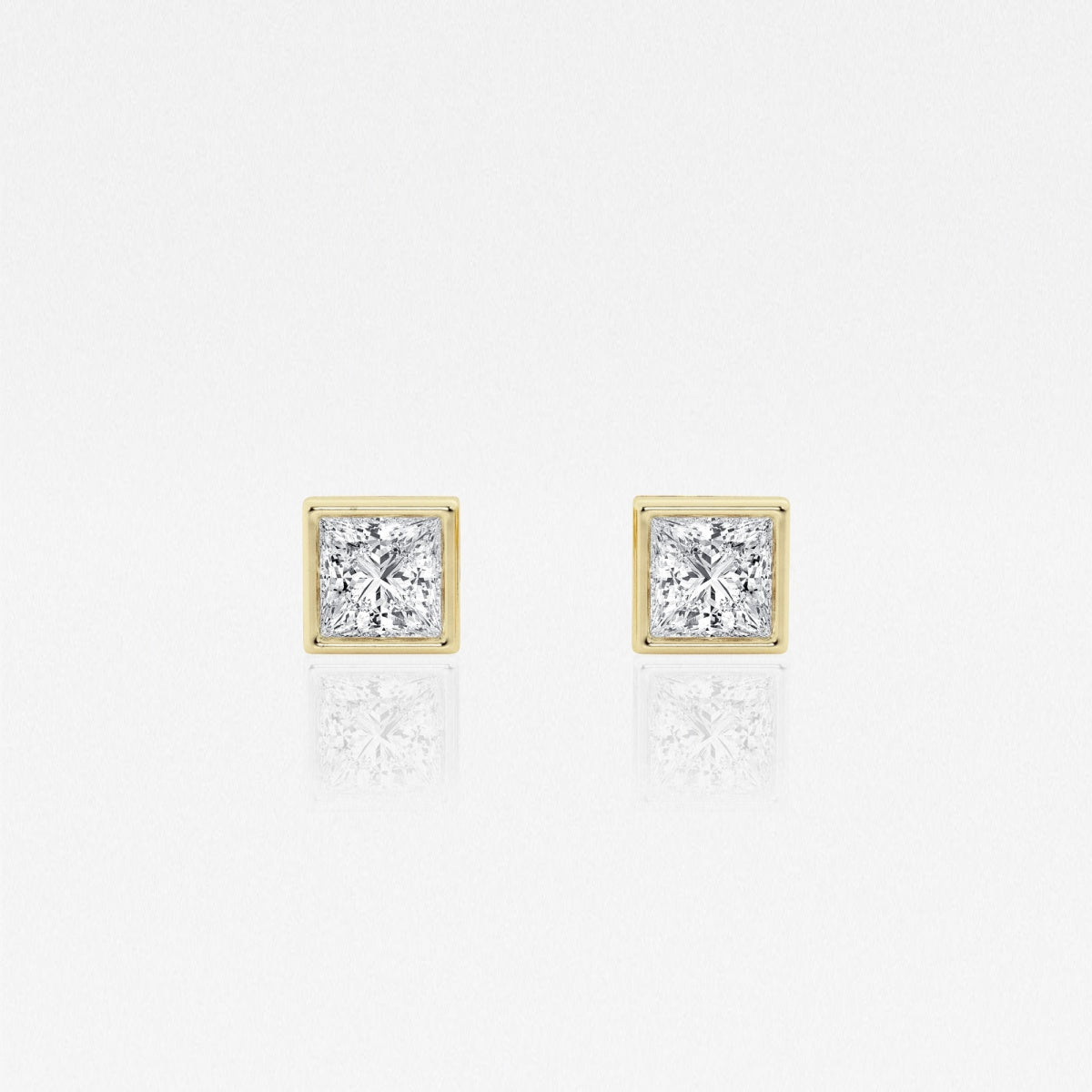 Isabella - Modern Bezel Setting Earrings