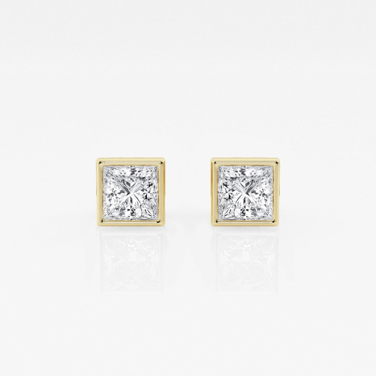 Isabella - Modern Bezel Setting Earrings