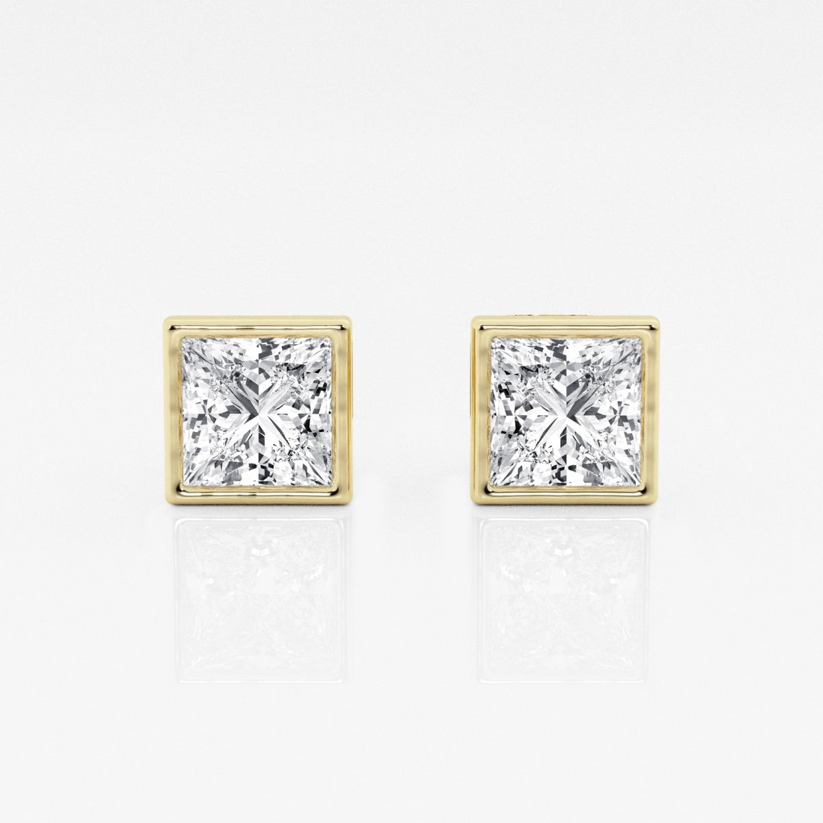 Isabella - Modern Bezel Setting Earrings