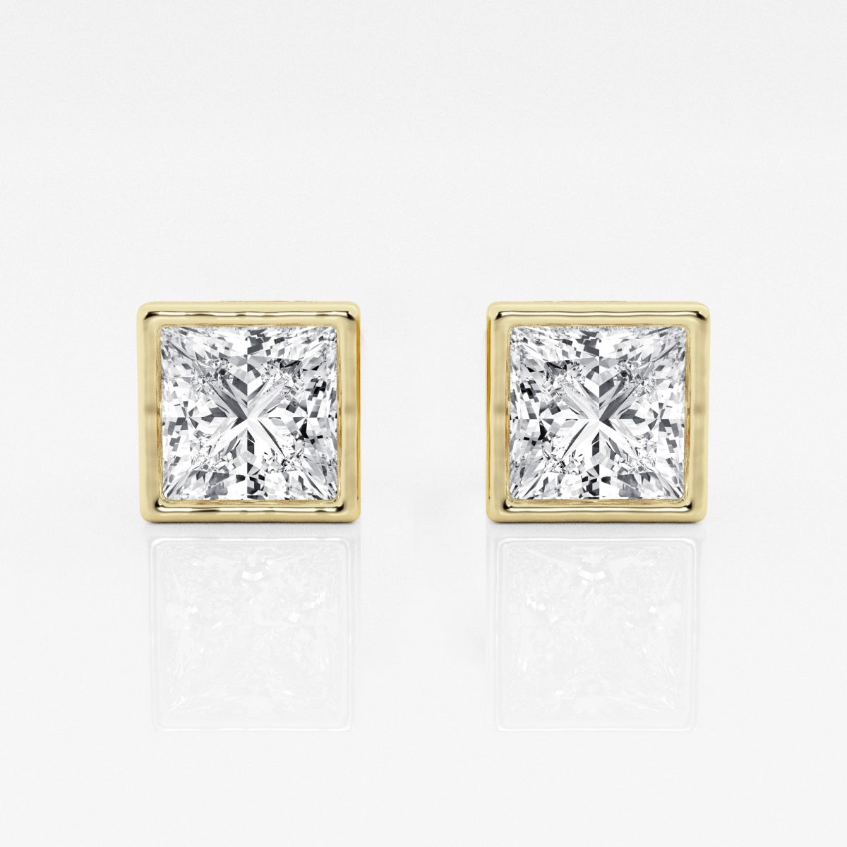 Isabella - Modern Bezel Setting Earrings