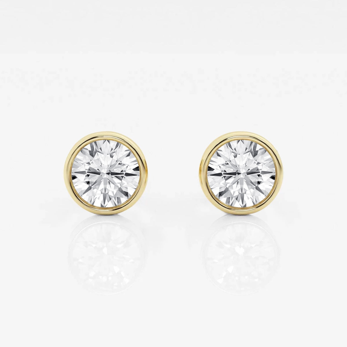 Isabella - Modern Bezel Setting Earrings