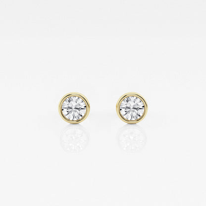 Isabella - Modern Bezel Setting Earrings