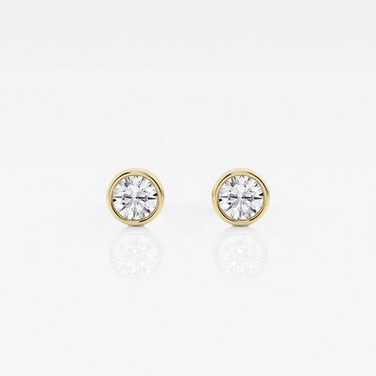 Isabella - Modern Bezel Setting Earrings