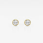 Isabella - Modern Bezel Setting Earrings